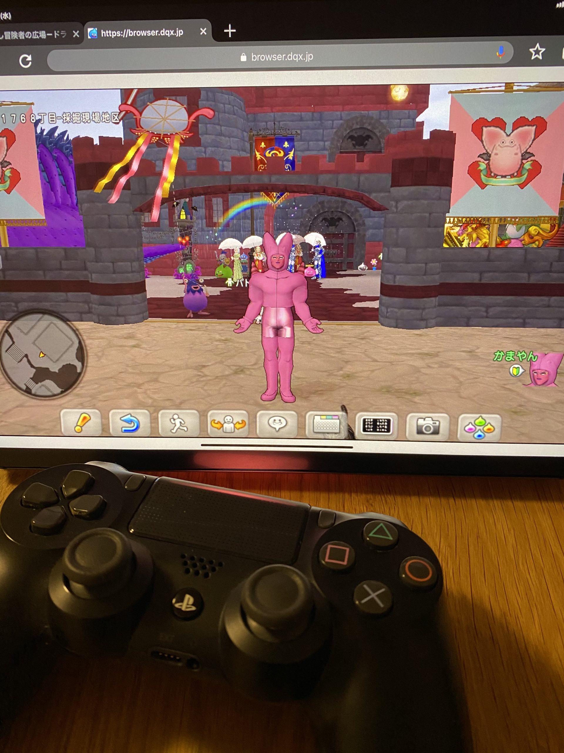 ブラウザ版 Ps4コントローラーをつかってブラウザ版ドラクエ10をプレイ わがままエル子とピンクの妖精