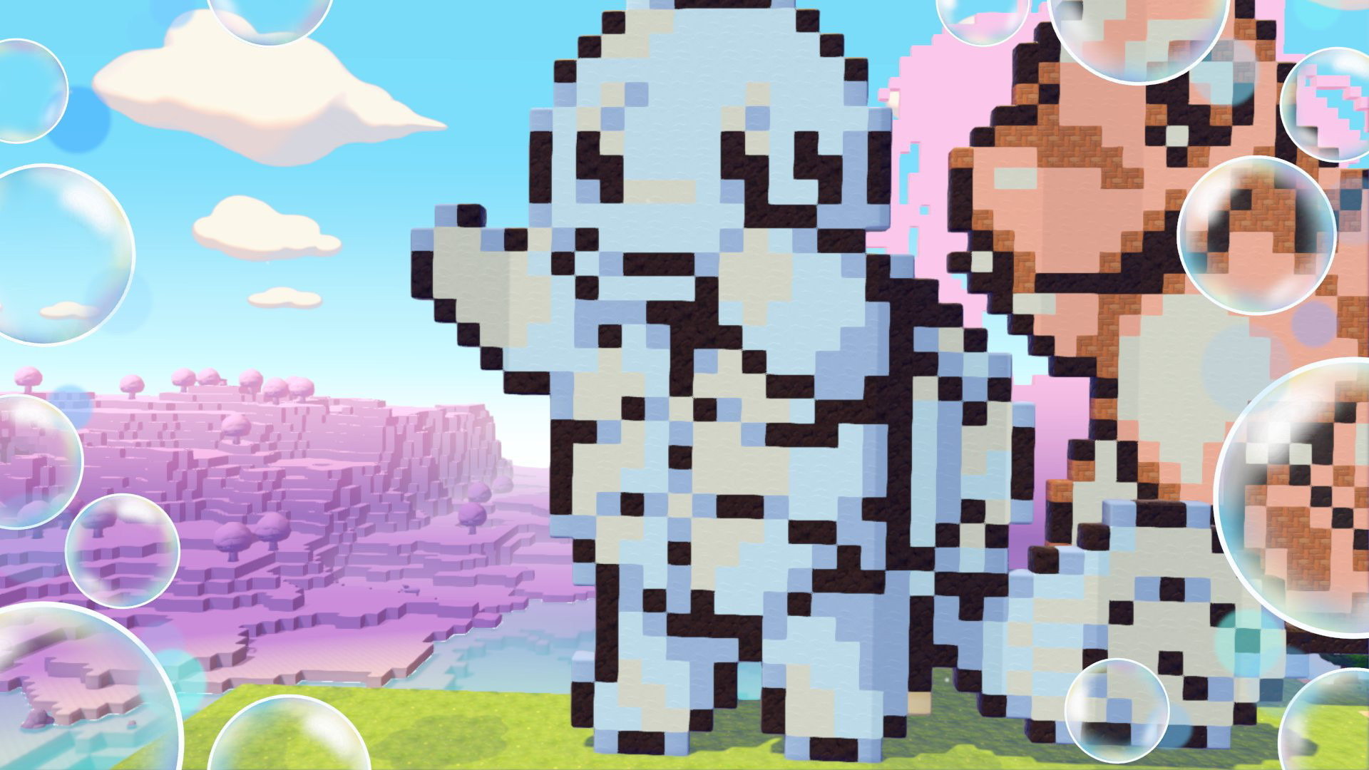 ゼニガメ:ぽこあポケモンで作成したゼニガメのドットアート