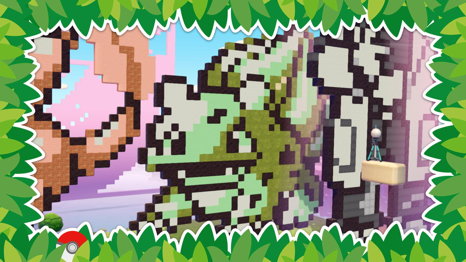 フシギダネ:ぽこあポケモンで作ったフシギダネのドットアート