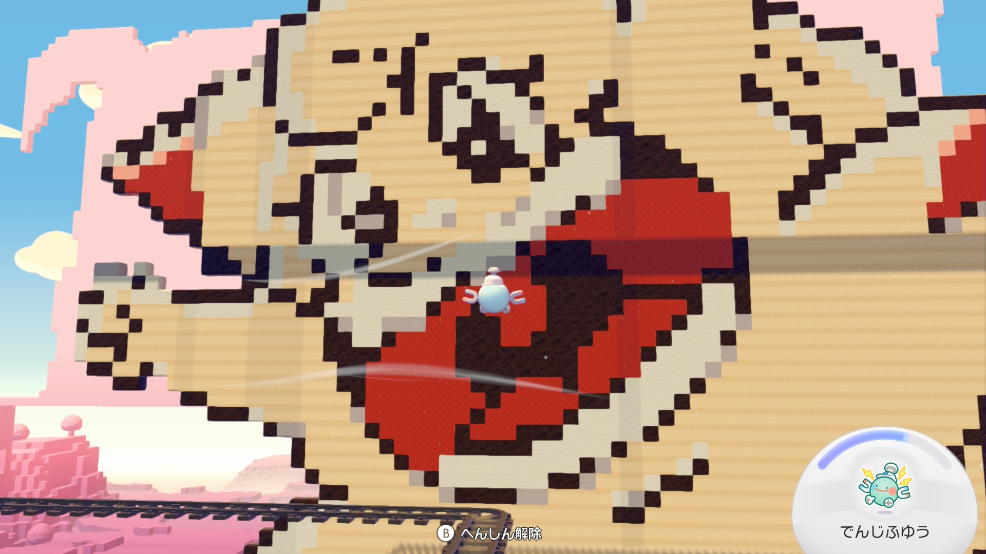 ピッピ:ぽこあポケモンで作成したギエピーことコロコロコミック版ポケットモンスターに登場するピッピのドットアート